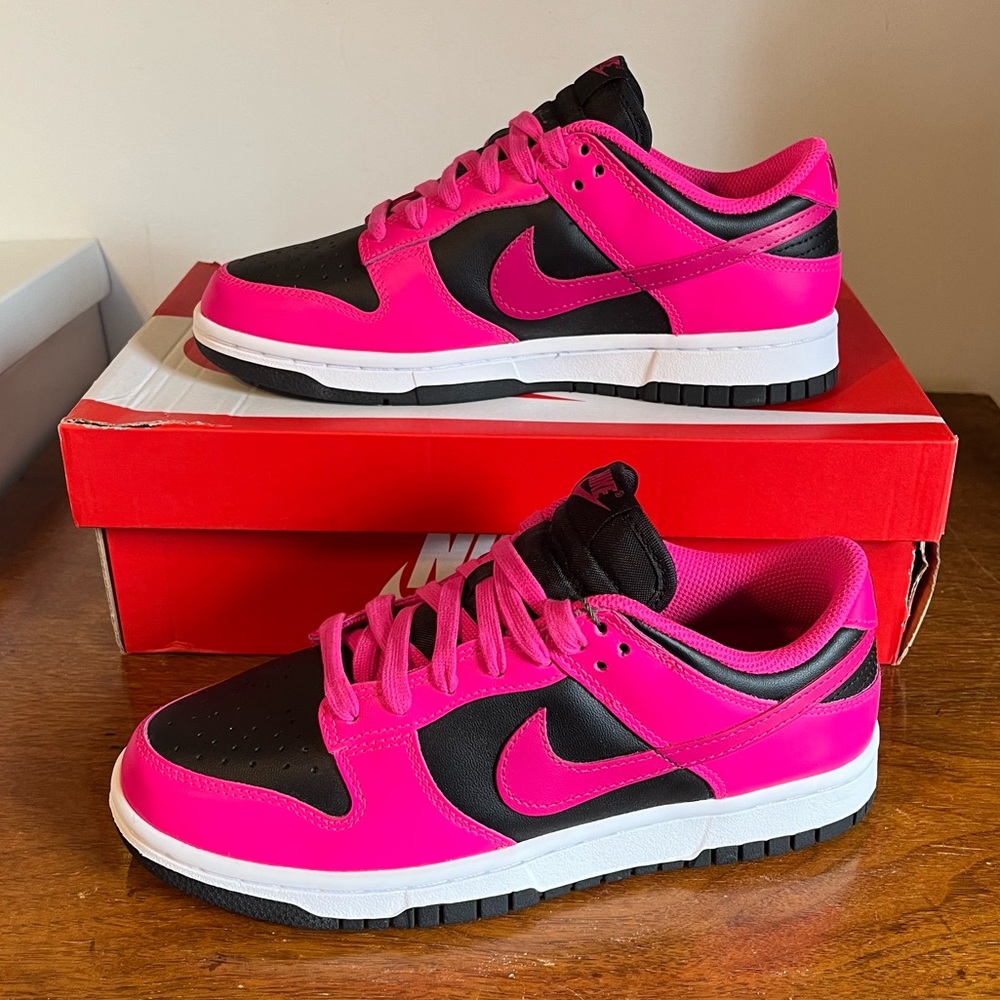NIKE Women’s Dunk Low Fierce Pink Sneakers